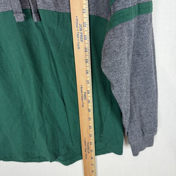 Oregon Ducks Hoodie Men's S Gray Green Cotton Long Sleeve Pullover Boxercraft - Picture 7 of 9